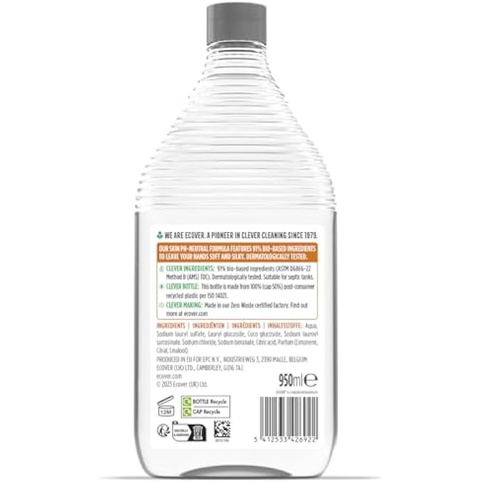 ecover HAND SOAP CITRUS AND ORANGE BLOSSOM SCENT WITH ALOE VERA INFUSED REFILL - 950 ML - Image 2